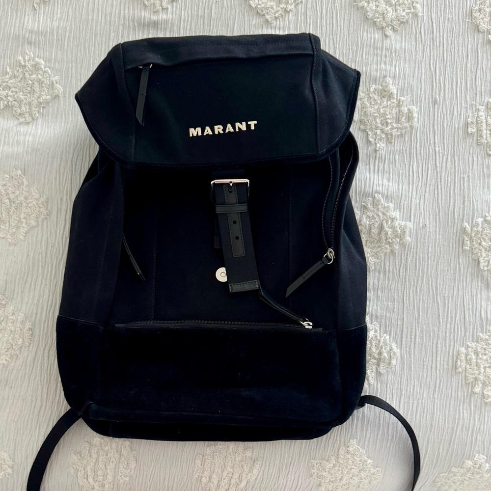 ISABEL MARANT Troy backpack unisex black